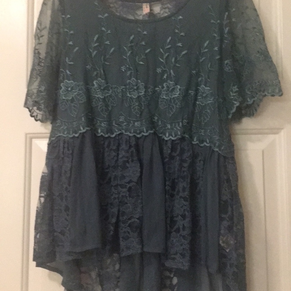 Green Free People Blouse